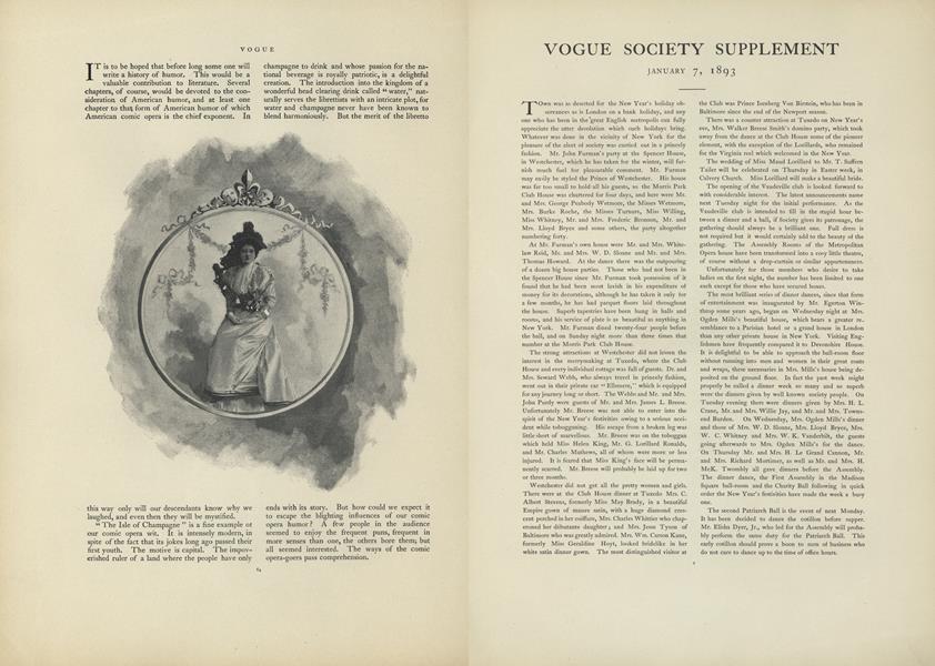 Vogue Society Supplement