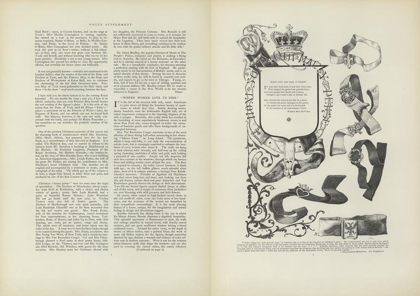 "Where Women Love to Dine"