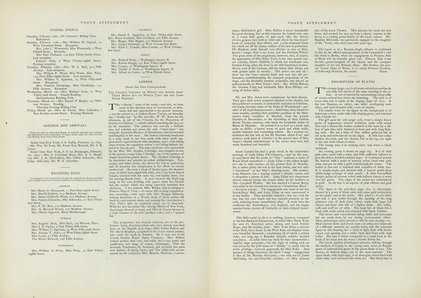 London: The Charity Concert to Which the Astors Lent Their House...