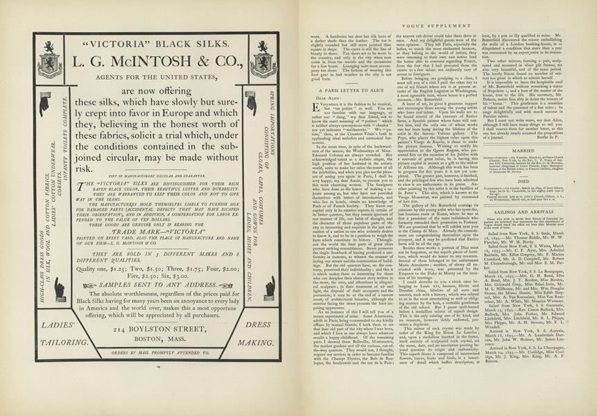 A Paris Letter to Alice