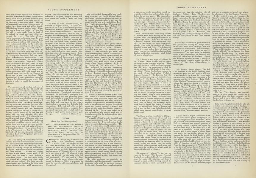 London: Royal Contributions to the World's Fair...