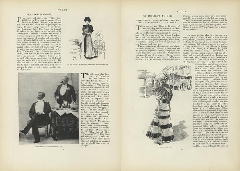 Of Interest to Her: A Breakfast at Delmonico's...