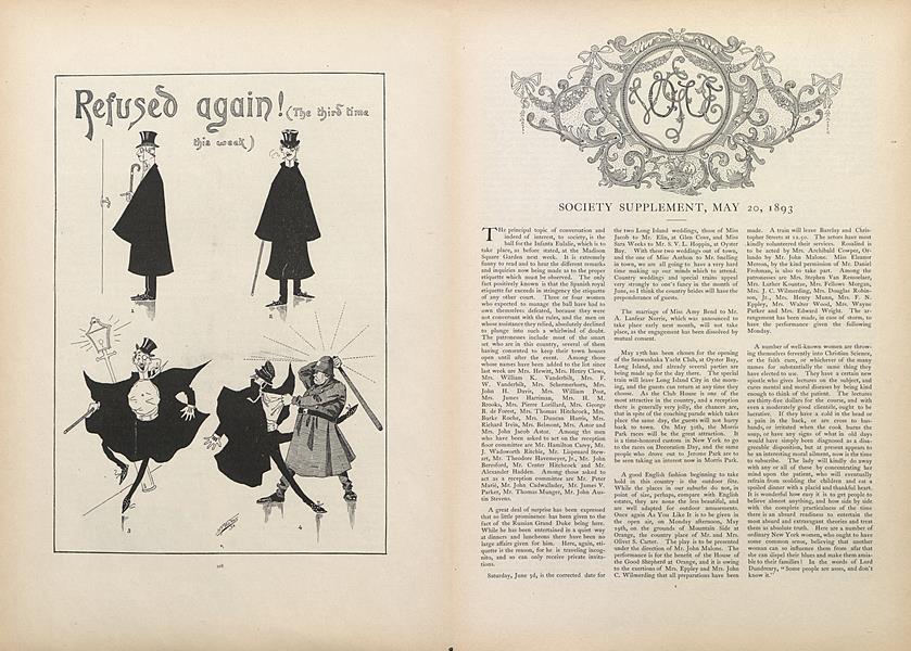 Society Supplement, May 20, 1893