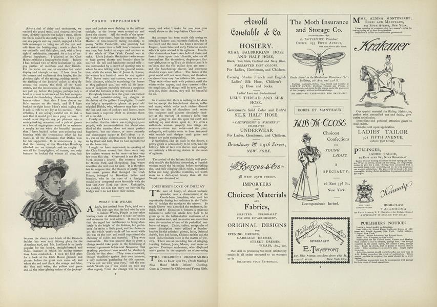 Josephine's Love of Display