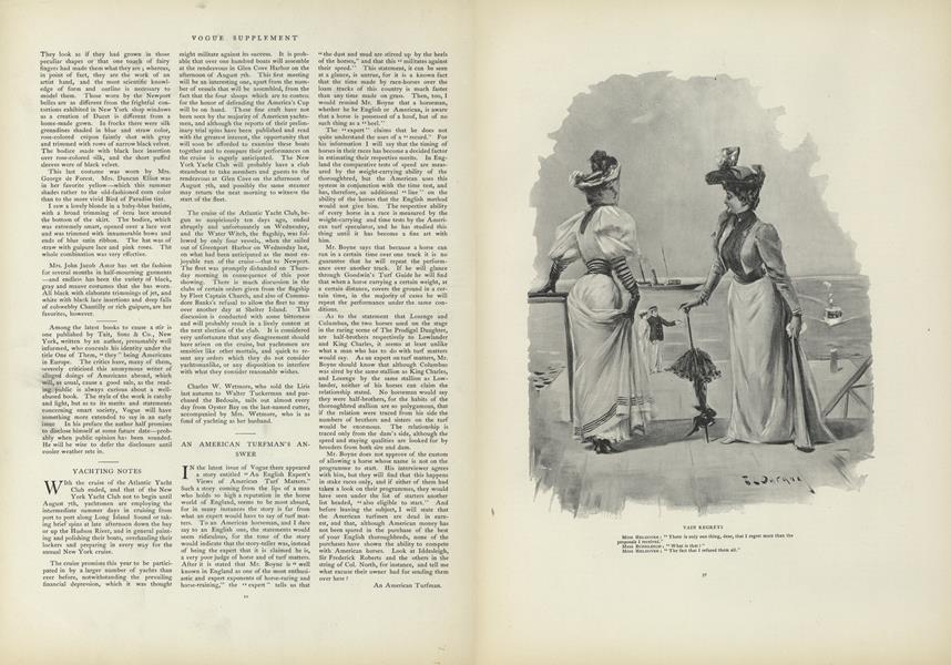 An American Turfman's Answer