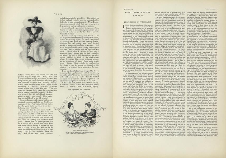 Great Ladies of Europe, Paper No. III: The Duchess of Sutherland