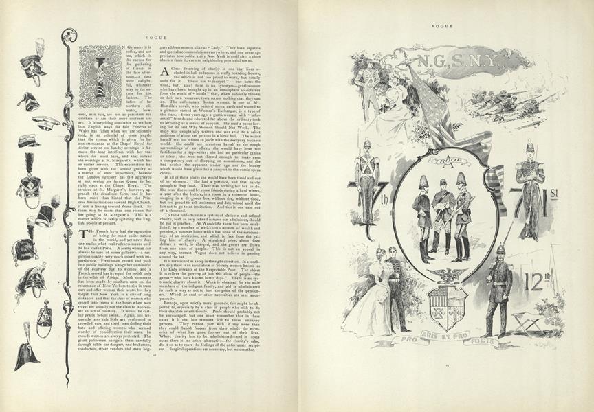 In Germany It Is Coffee, and Not Tea...