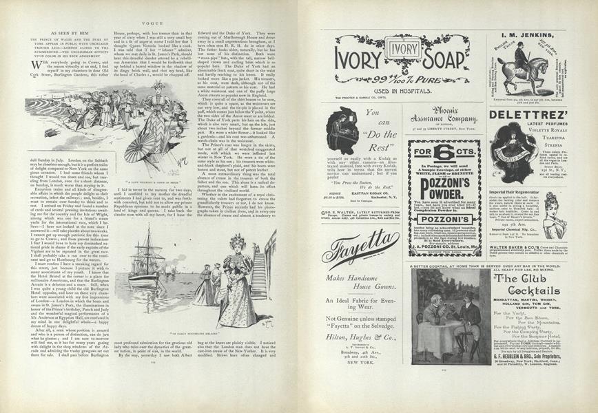 As Seen by Him: The Prince of Wales and the Duke of York...