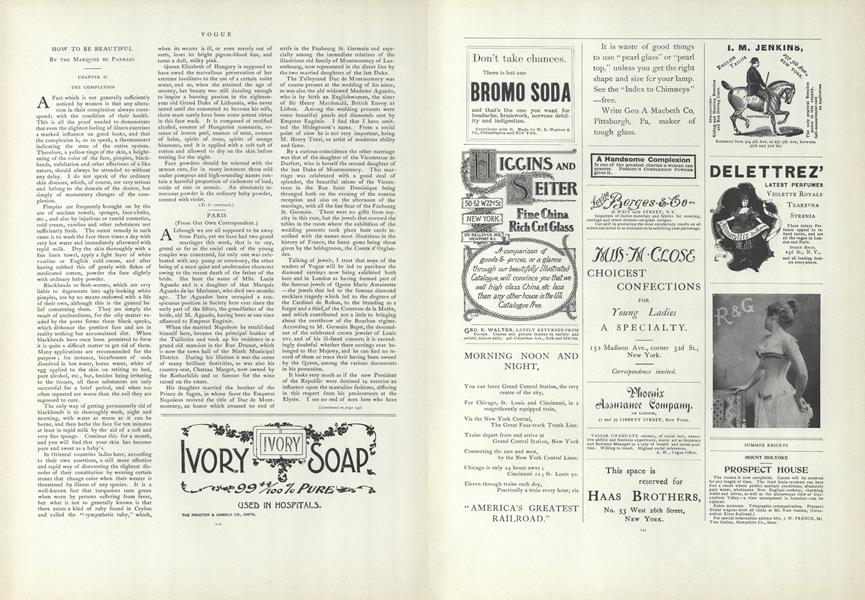 How To Be Beautiful: Chapter II, the Complexion