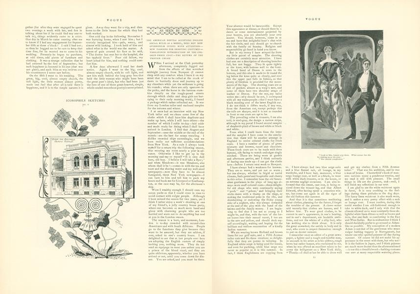 As Seen by Him: The American Hostess Accepting English Rules As a Model...