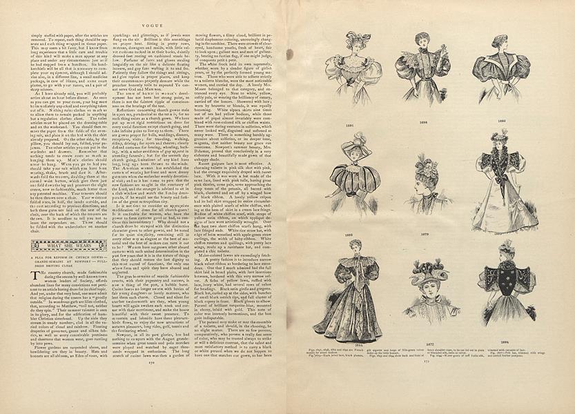 What She Wears: A Plea for Reform in Church Gown...