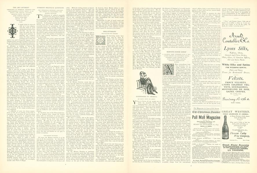 Current Political Questions: The Venueuelan Boundary...