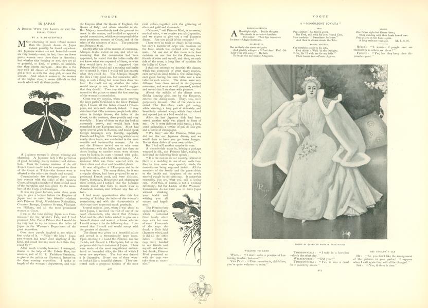 In Japan: A Dinner With the Ladies of the Imperial Court