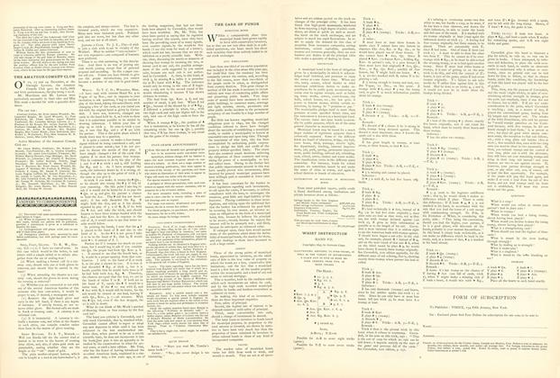 Whist Instruction: Hand VII