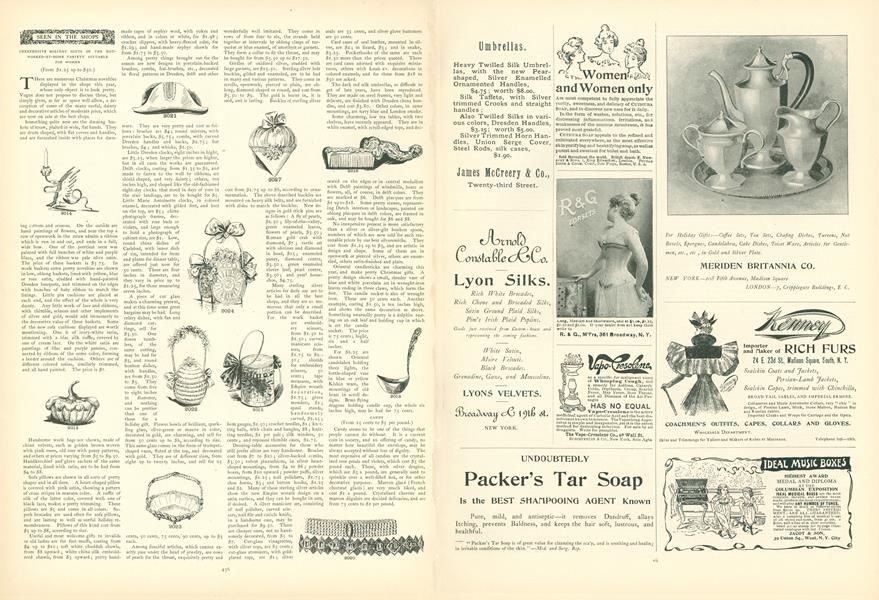 Seen In the Shops: Inexpensive Holiday Gifts of the Not-Worked-at-Home Variety Suitable for Women