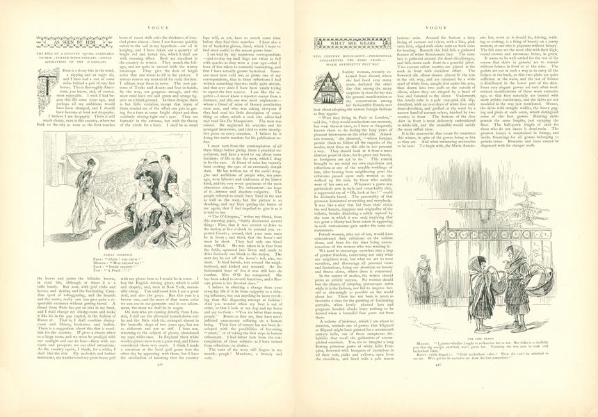 As Seen by Him: The Role of a Country Squire Agreeable to Him