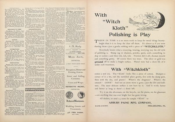 Answers to Correspondents