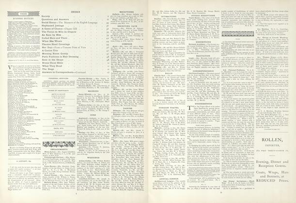 Answers to Correspondents