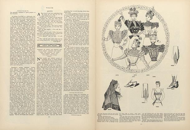 What She Wears: Trimming on Skirts and Bodices...