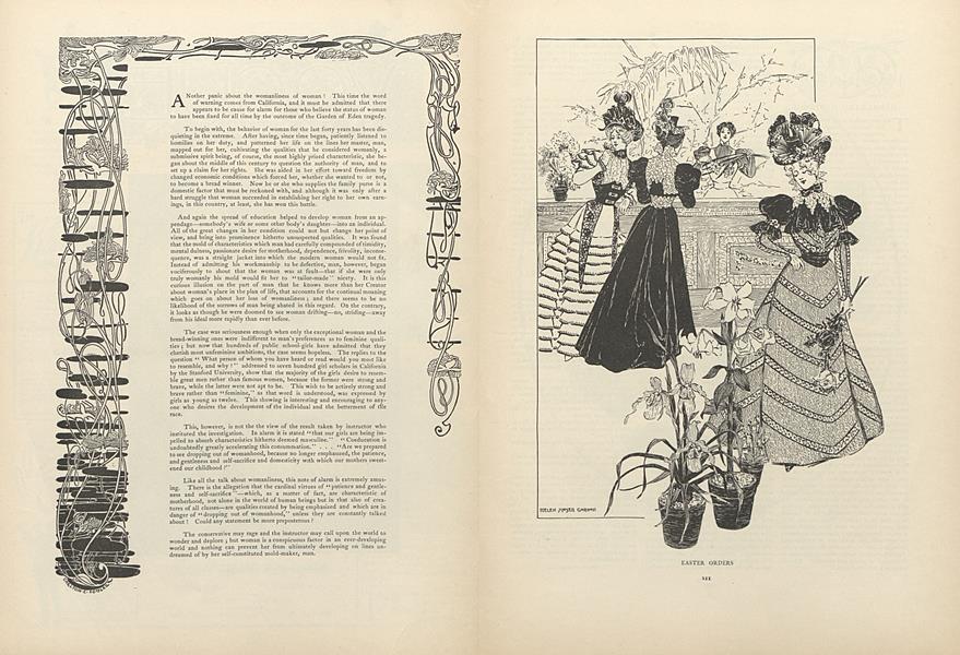 Social Topics: A "Womanliness" Panic Again