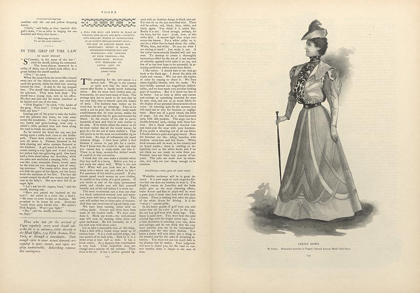 As Seen by Him: A Plea for Blue and White...