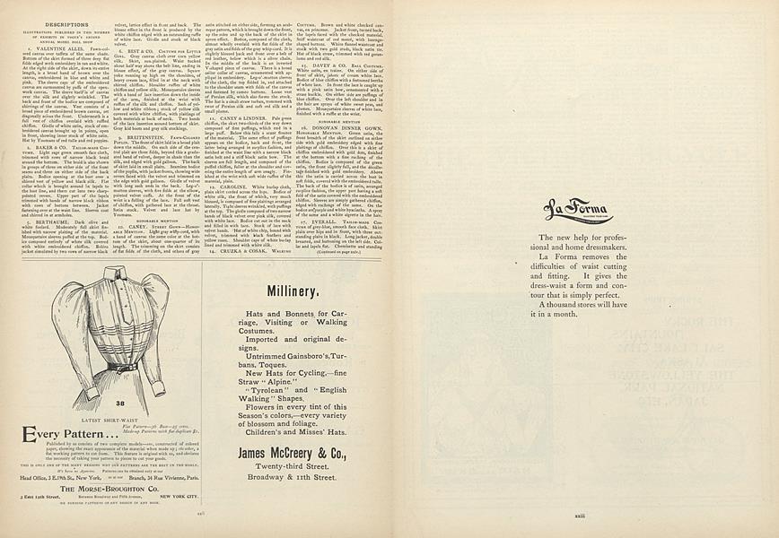 Descriptions: Illustration Published In this Number of Exhibits in Vogue's Second Annual Model Doll Show