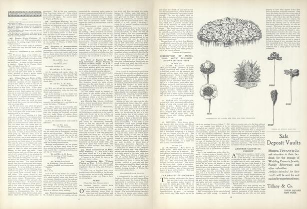 Answers to Correspondents