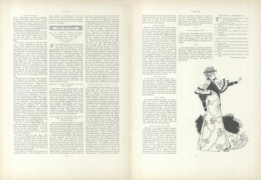 What She Wears: Need of a Spring Function...