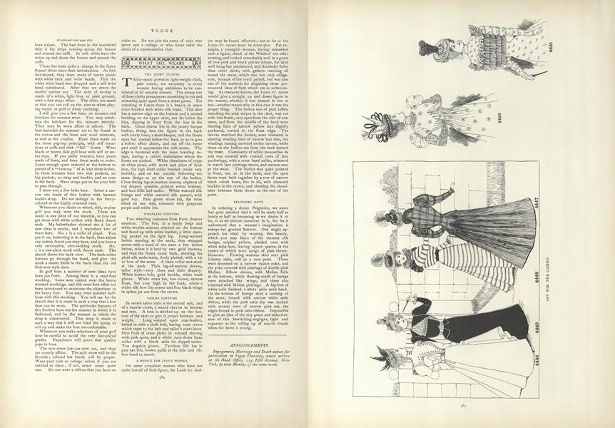 What She Wears: The Light Clothes