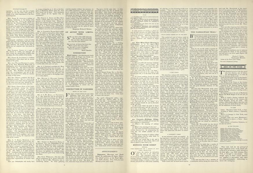 Answers to Correspondents