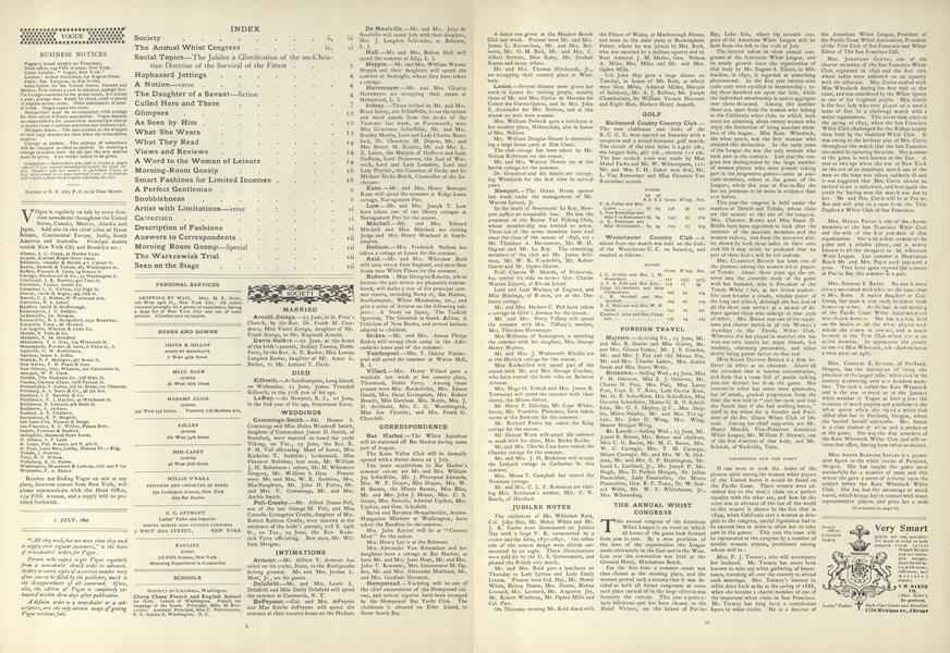 The Annual Whist Congress