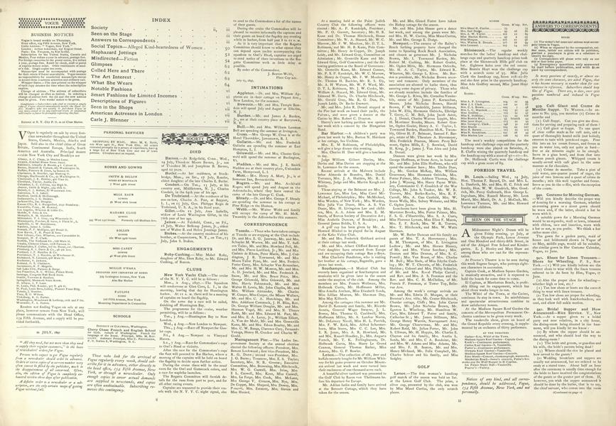 Answers to Correspondents