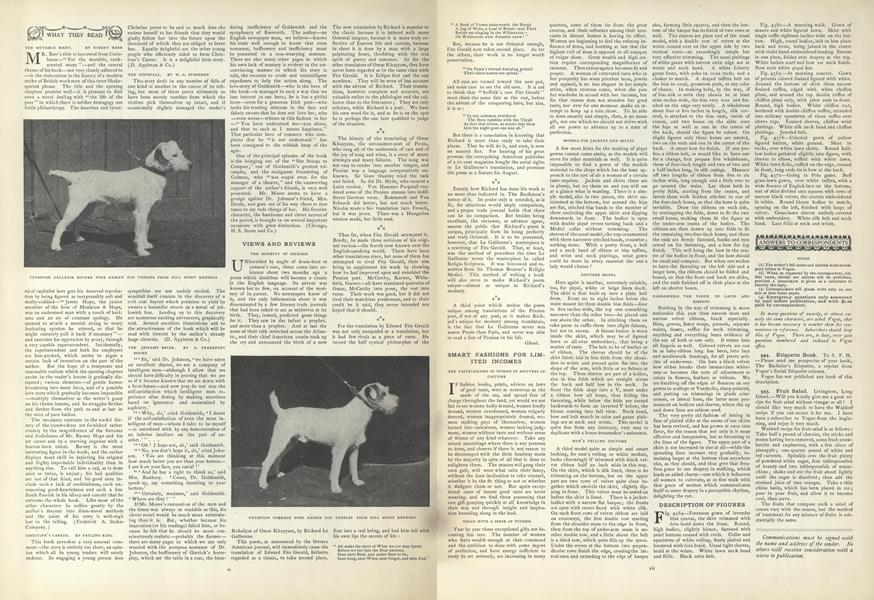 Smart Fashions for Limited Incomes: The Tastelessness of Women in Matters of Costume...