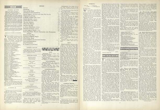 Answers to Correspondents