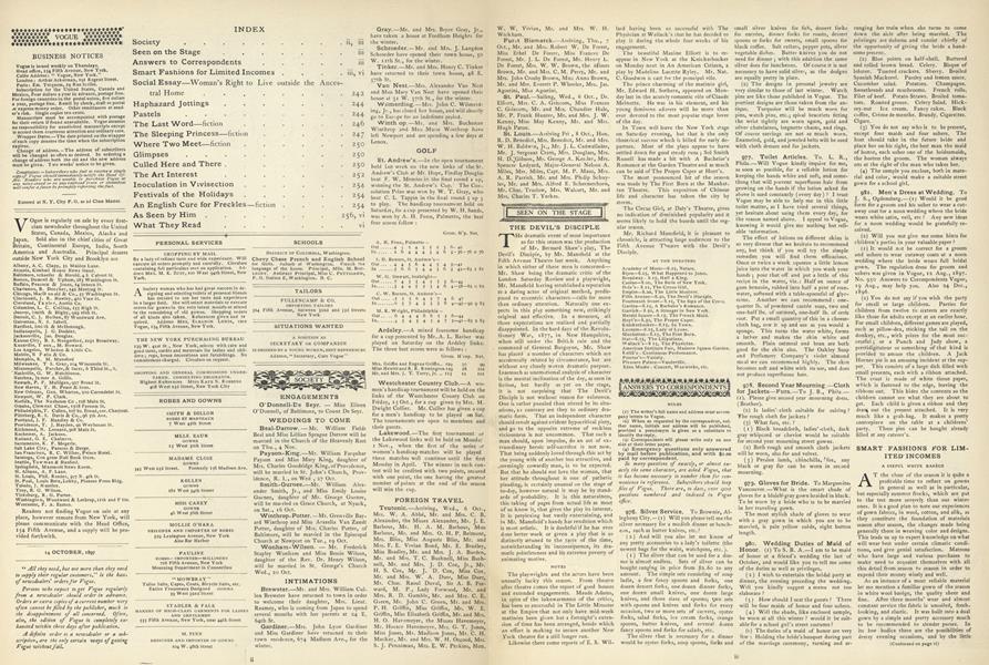 Answers to Correspondents