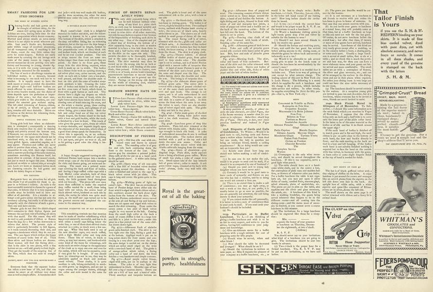 Answers to Correspondents