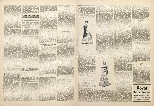 Descriptions of Fashions