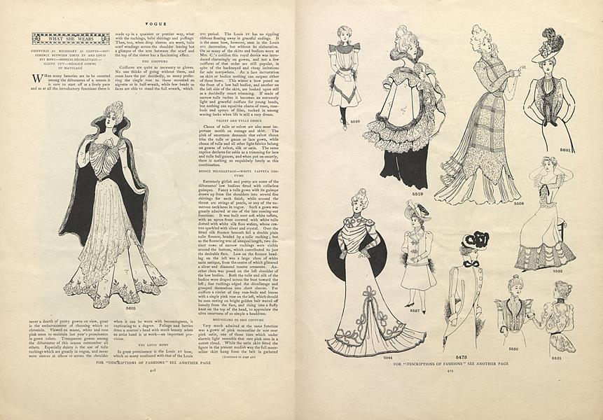 What She Wears: Coiffures as Necessary as Gloves...