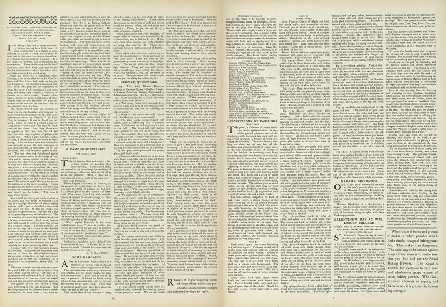 Descriptions of Fashions