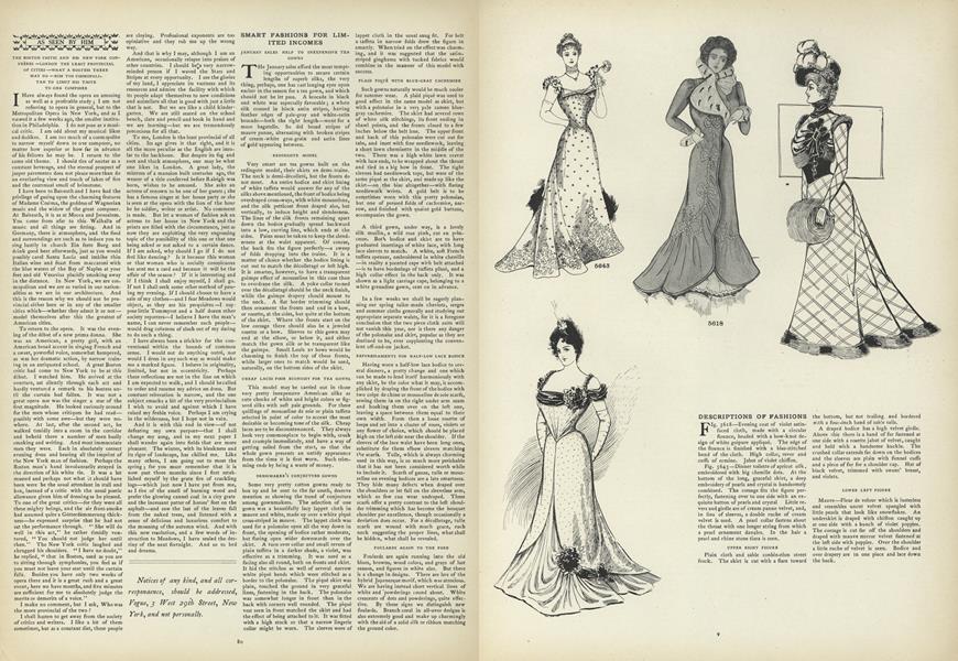 As Seen by Him: The Boston Critic and His New York Confreres...