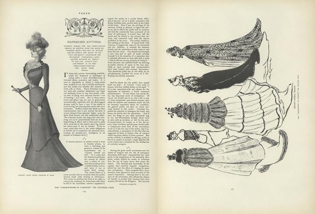 Haphazard Jottings: Warning Signals for the Short-Legged Should be Hoisted Over the Much Betrimmed Skirt...