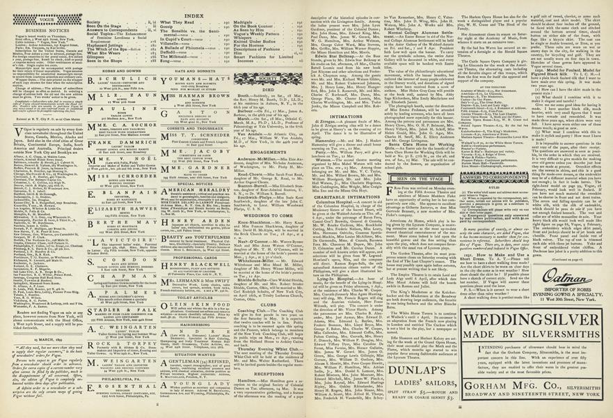 Answers to Correspondents