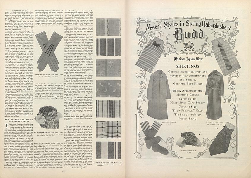 New Fashions In Spring And Summer Dress Vogue April 20 1899 New Fashions In Spring And Summer Dress