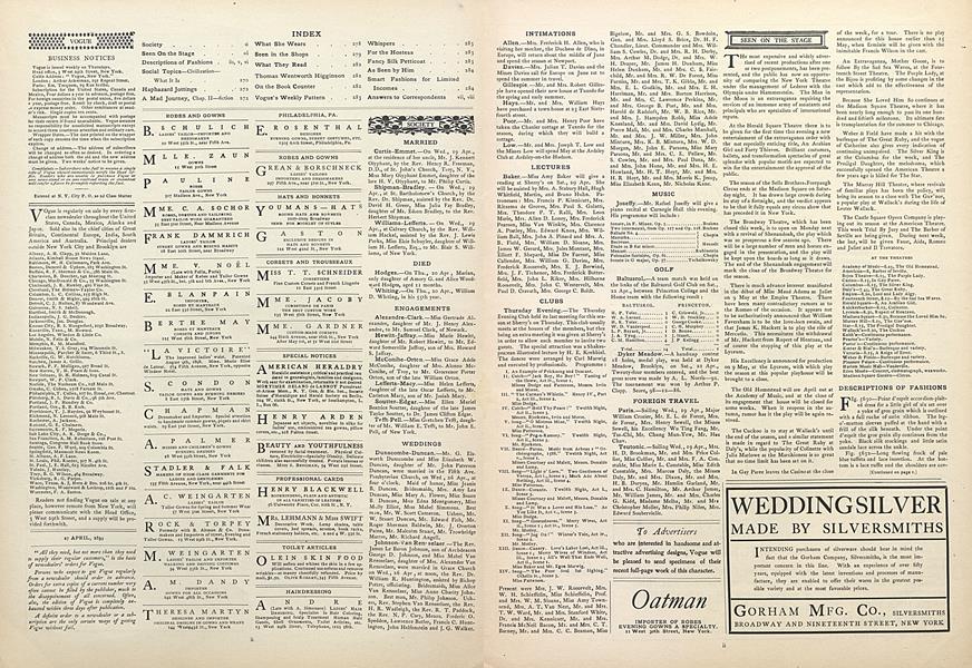 Descriptions of Fashions