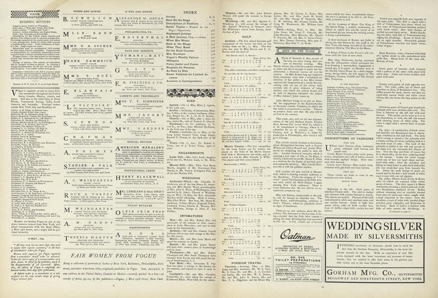 Descriptions of Fashions