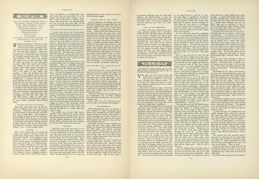 What She Wears | Vogue | JUNE 29, 1899