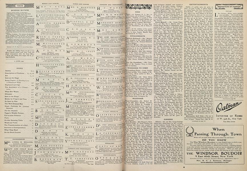 Descriptions of Fashions