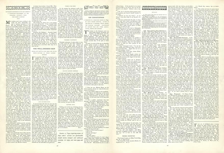 Answers to Correspondents