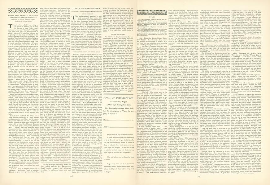 Answers to Correspondents