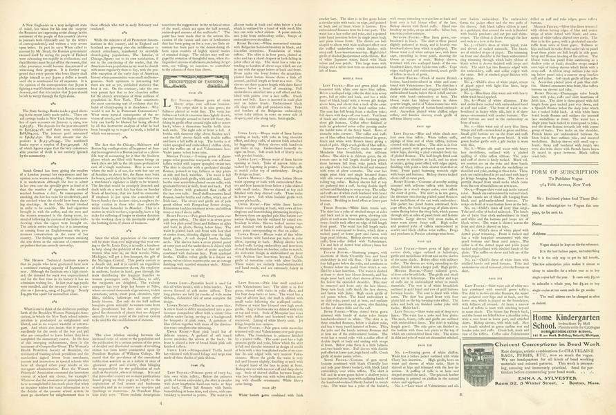 Descriptions of Fashions